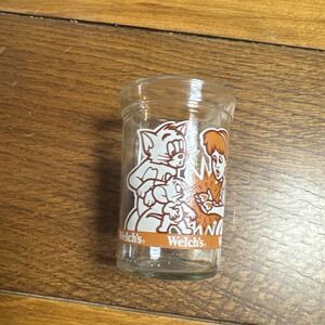 Vintage Welch's Tom and Jerry The Movie Jelly‎ Jar Juice Glass Cup 1993